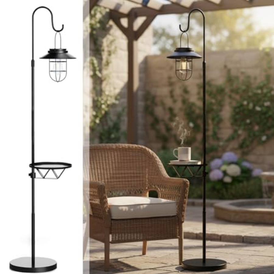 Outdoor Lighting For Patio - Lampu Lantai Tenaga Surya dengan Meja,