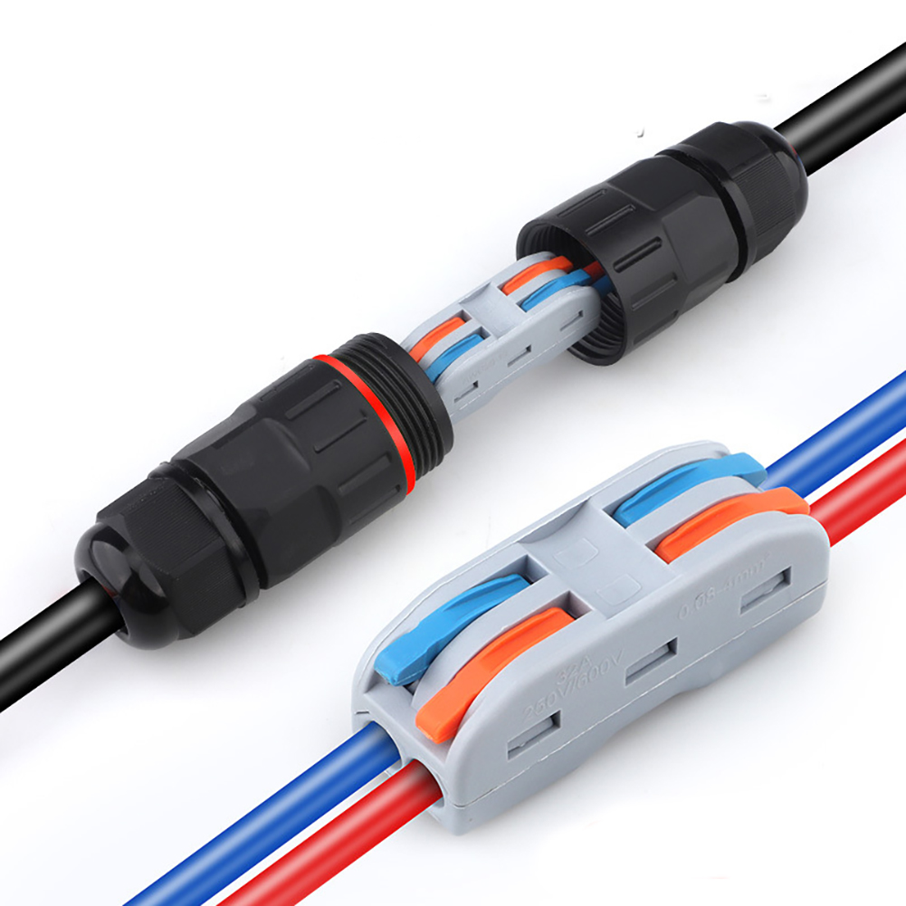 Outdoor Lighting Wire Connectors - 1 Buah Konektor Kabel 2 Pin