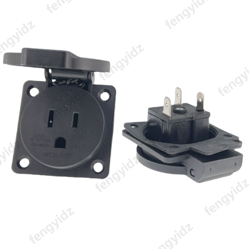 Outdoor Lighting Japan - Hitam 125V 15A 20A IP44 CE