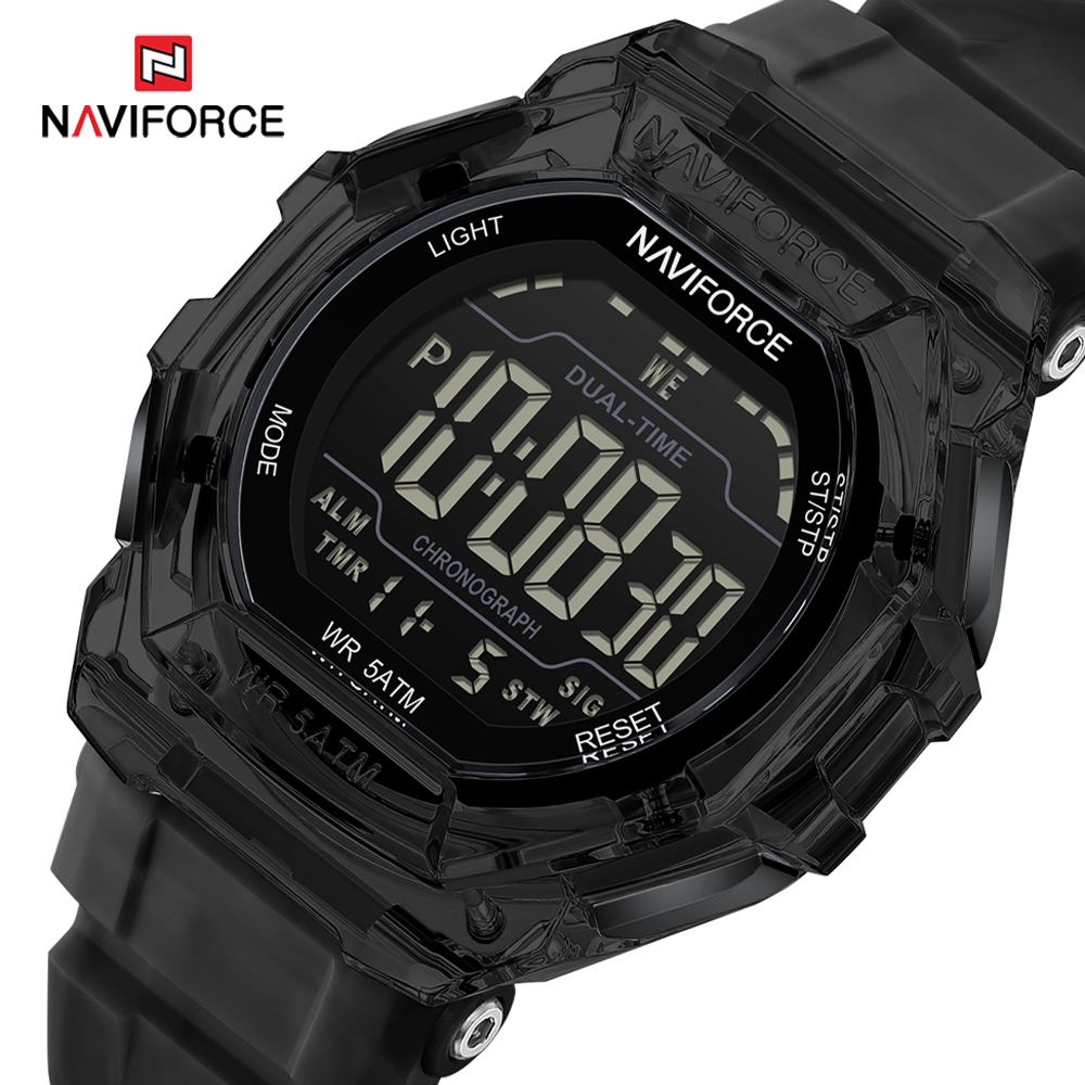 Outdoor Lighting Timer - Jam Tangan Digital LED Multifungsi NAVIFORCE