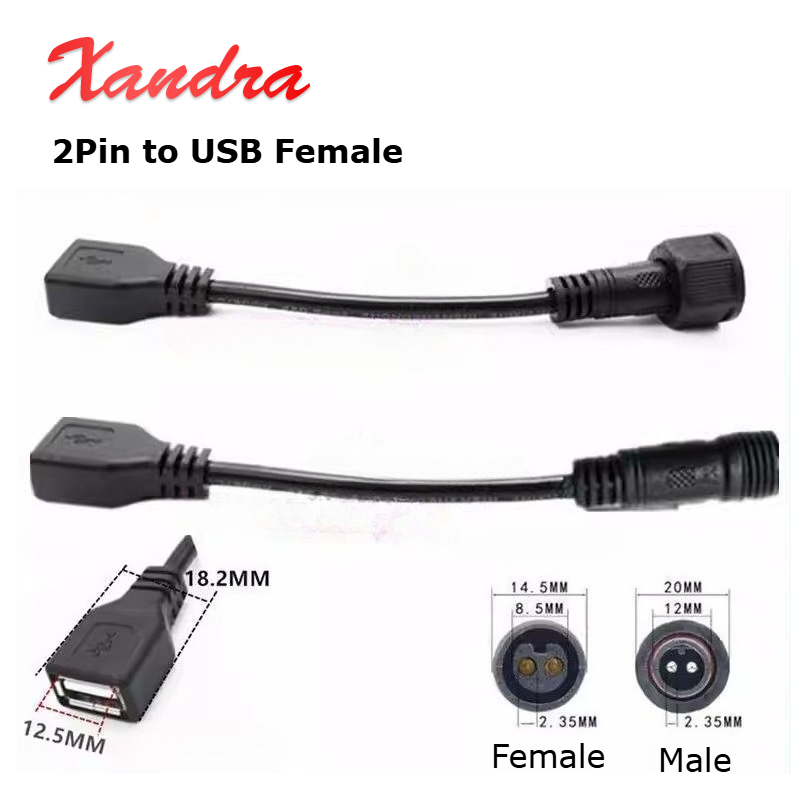 Outdoor Lighting Wire Connectors - Kabel Konektor 2 Pin ke USB
