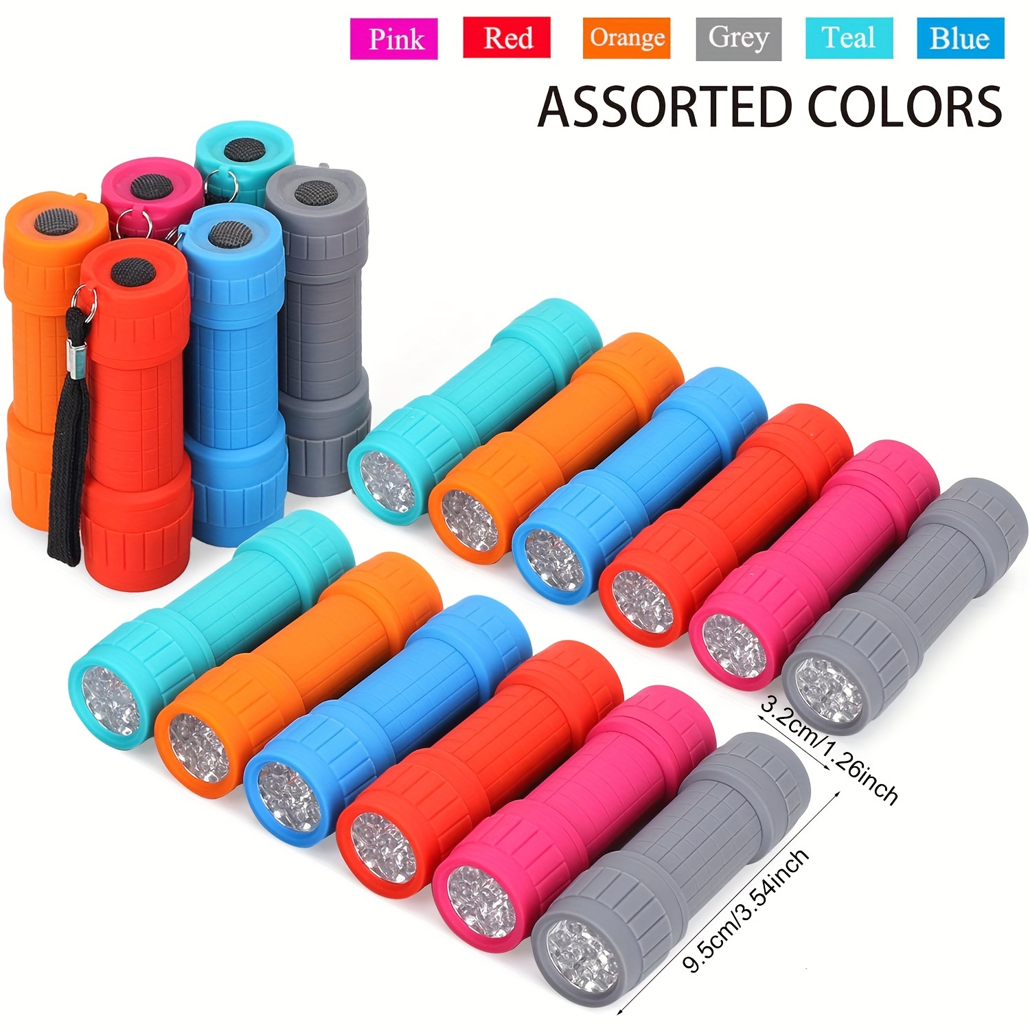 Outdoor Lighting Bollards - Senter Portabel Mini Sembilan Manik Lampu