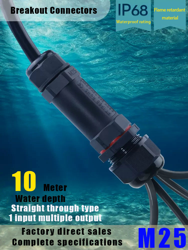 Outdoor Lighting Wire Connectors - IP68 konektor tahan air, jenis perakitan