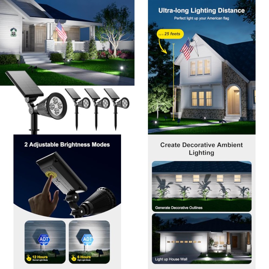 Outdoor Lighting Spotlight - Lampu Sorot Tenaga Surya Tahan Air