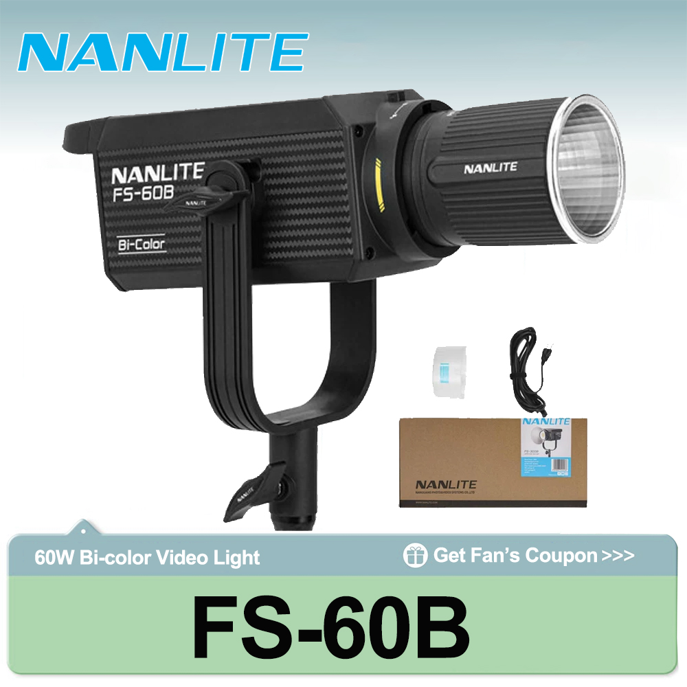 Outdoor Lighting No Wiring - Lampu Sorot Bi-color Nanlite FS-60B 70W