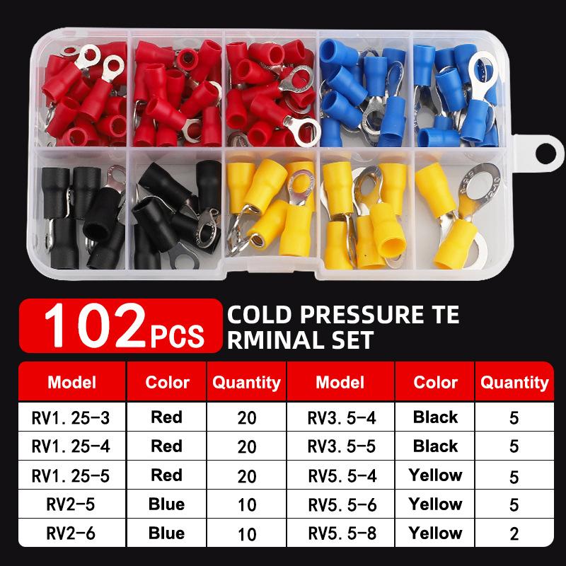 Outdoor Lighting Wire Connectors - Set Blok Terminal Terisolasi 102/280Pcs dengan