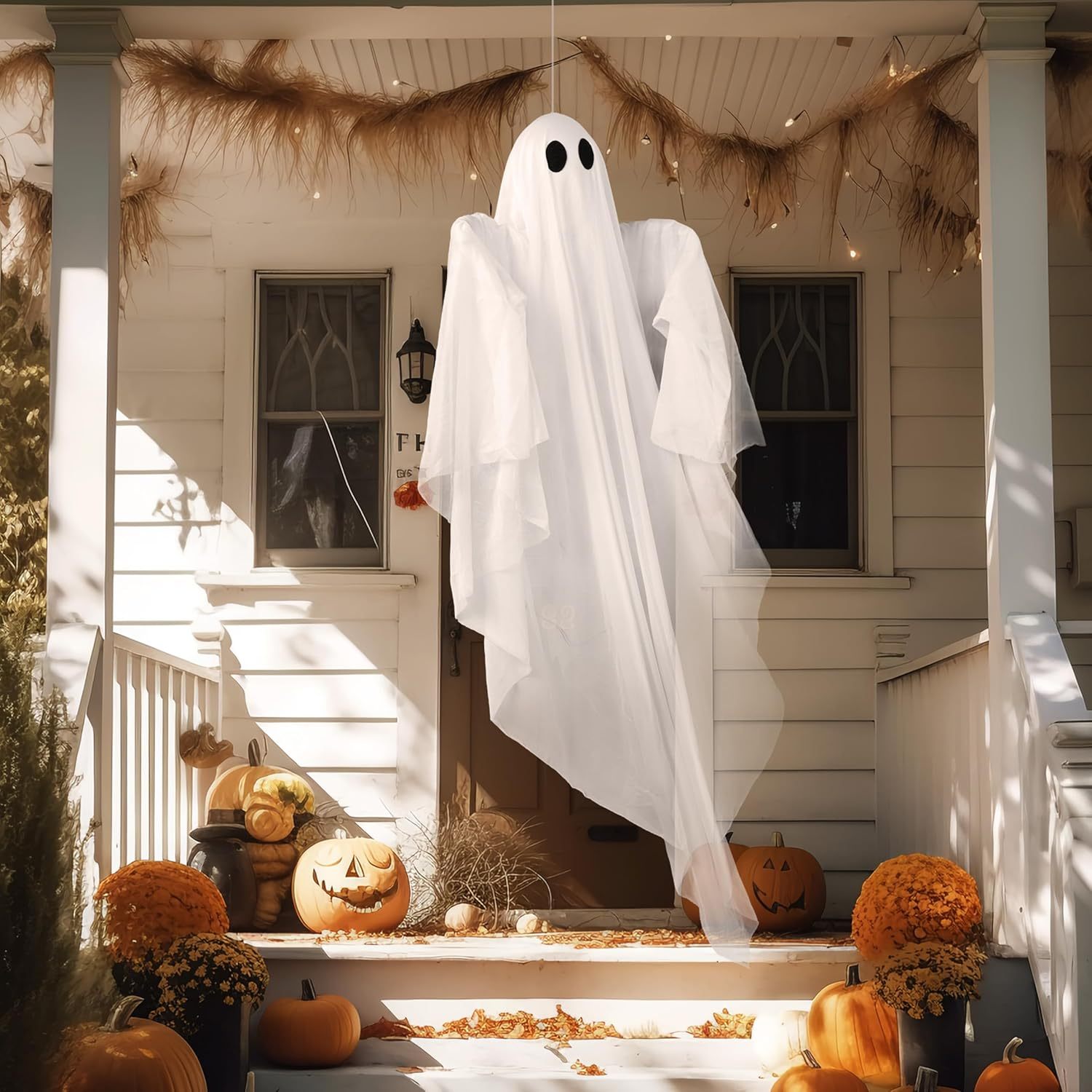 Outdoor Lighting For Patio - Lampu Hantu Gantung Halloween dengan Lampu