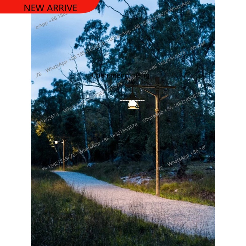 Outdoor Lighting Spotlight - Lampu taman retro tenaga surya Lampu