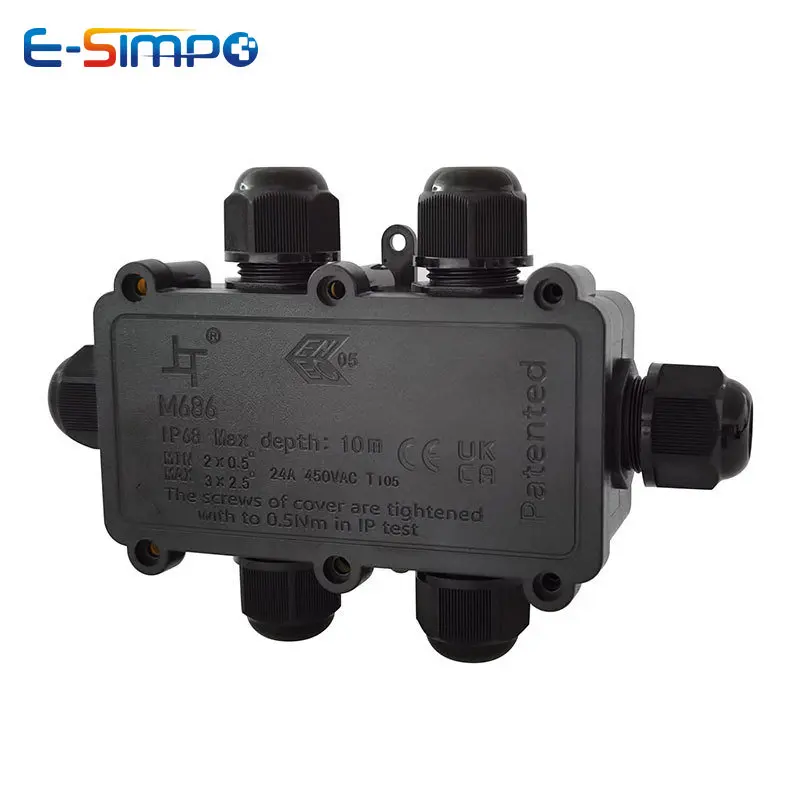 Outdoor Lighting Wire Connectors - 6Way 1IN5Out IP68 Kotak Sambungan Kabel