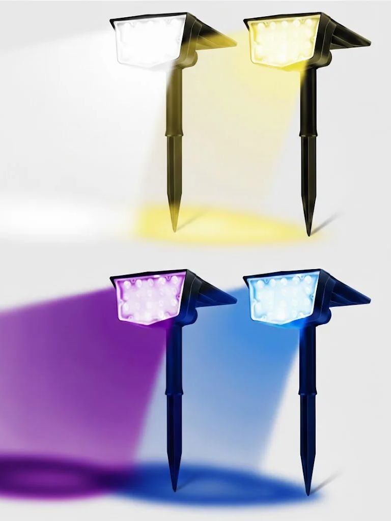 Outdoor Lighting Spotlight - 2 Buah Lampu Sorot Tenaga Surya
