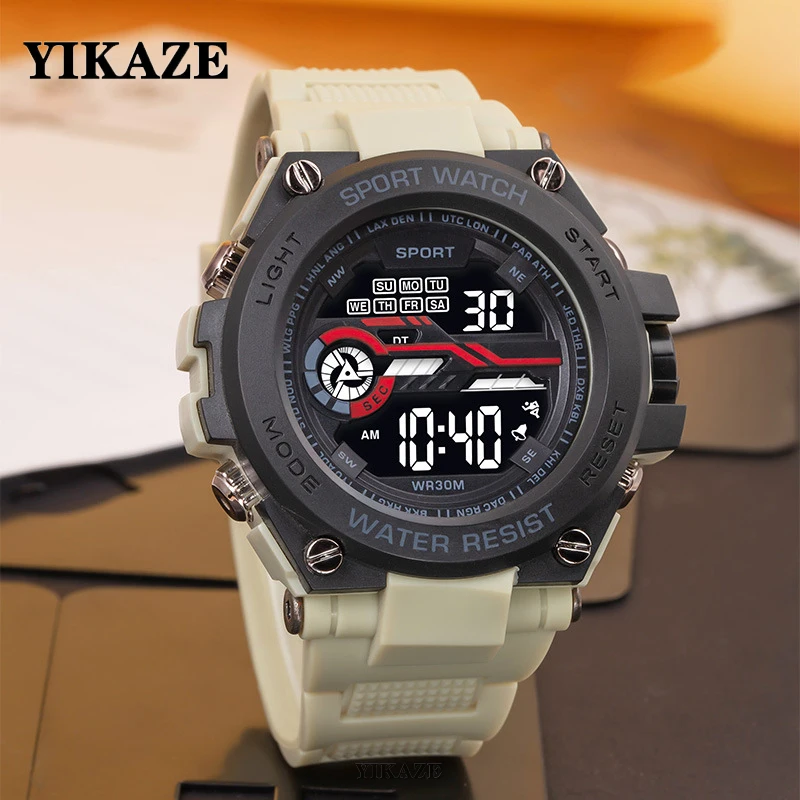 Outdoor Lighting Timer - YIKAZE jam tangan elektronik pria, arloji