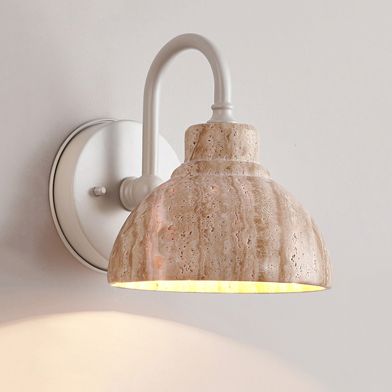 Outdoor Lighting Japan - Lampu Dinding Eksterior Marmer Kuning Alami