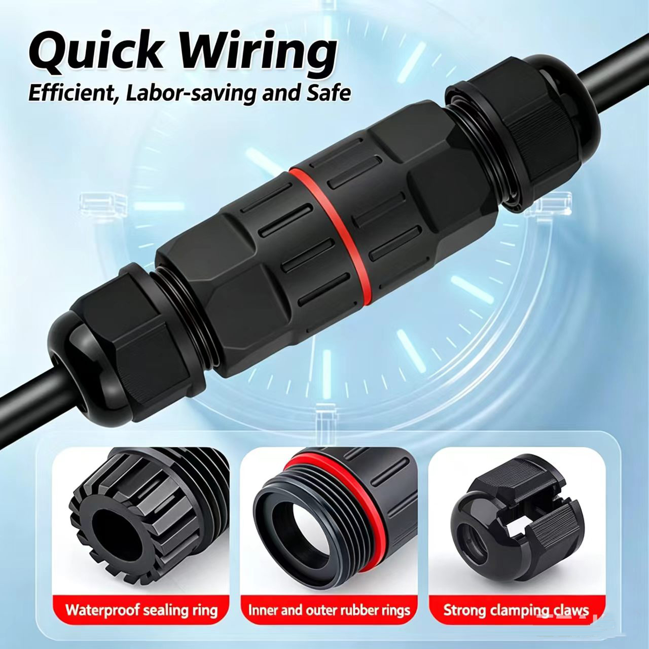 1 Buah Konektor Kabel 2 Pin 3  - Outdoor Lighting Wire Connectors ulasan dan harga