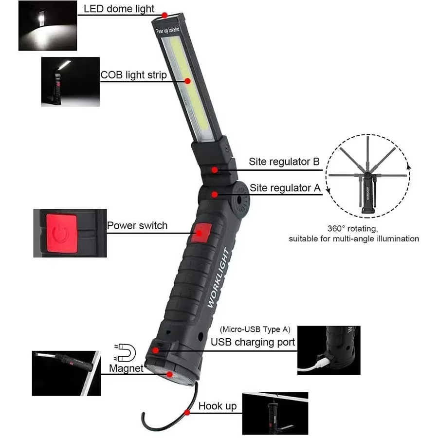 Senter LED Portabel dengan Kai - Outdoor Lighting Setup ulasan dan harga
