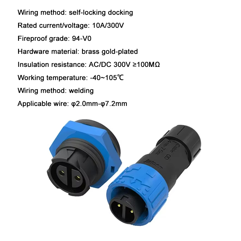 Konektor Daya 2Pin M16 Rakitan - Outdoor Lighting Wire Connectors ulasan dan harga