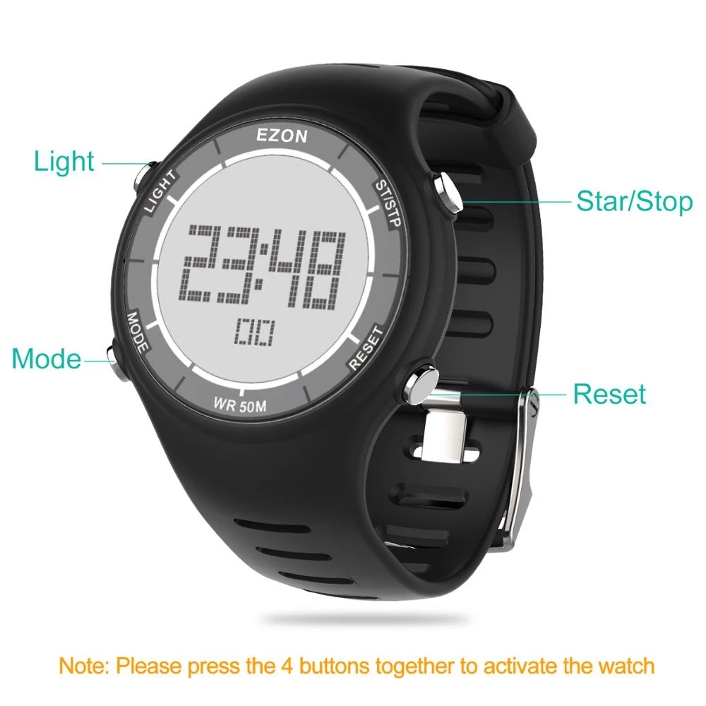 EZON Jam Tangan Olahraga Digit - Outdoor Lighting Timer ulasan dan harga