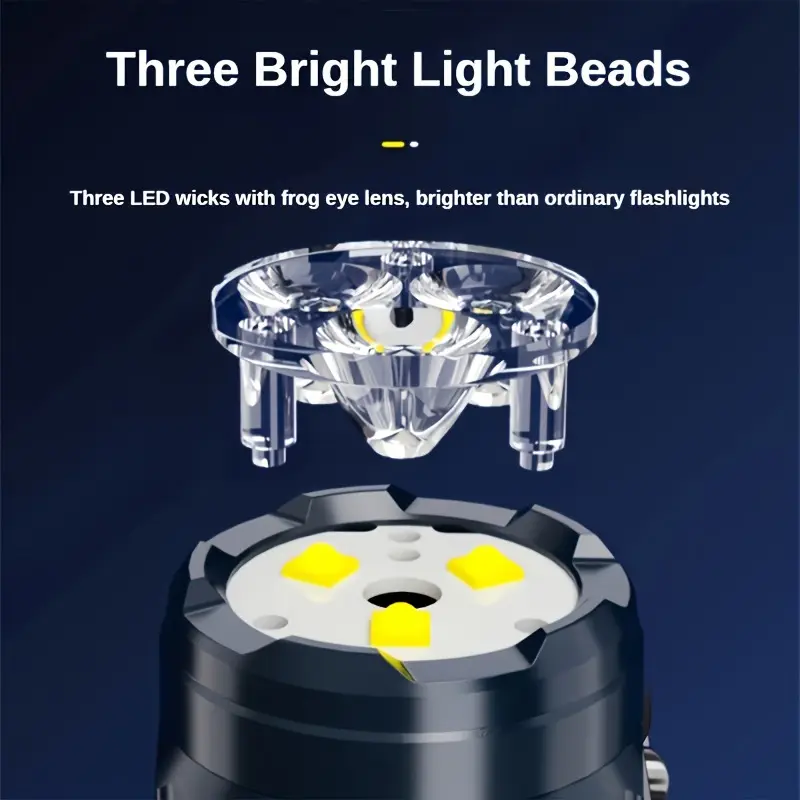 Senter Mini 3LED dengan Klip P - Outdoor Lighting Spotlight ulasan dan harga