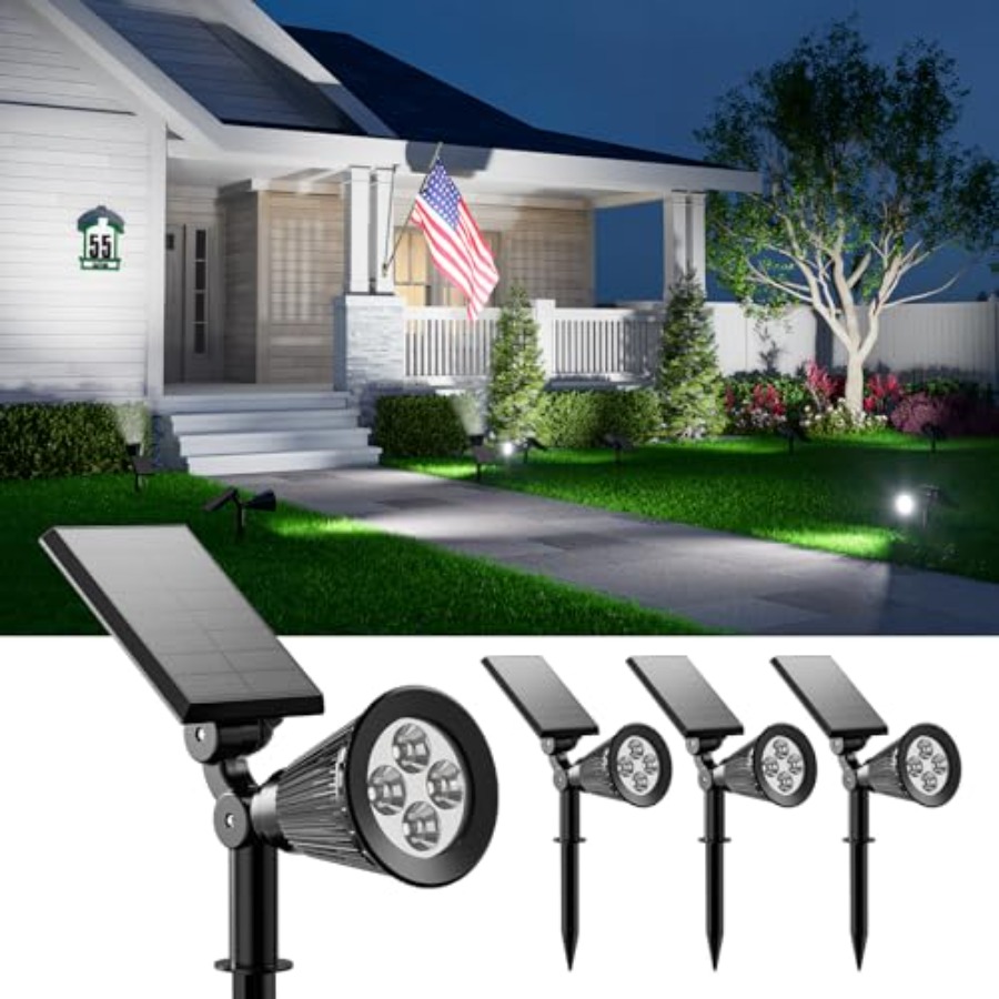 Lampu Sorot Tenaga Surya Tahan - Outdoor Lighting Spotlight ulasan dan harga