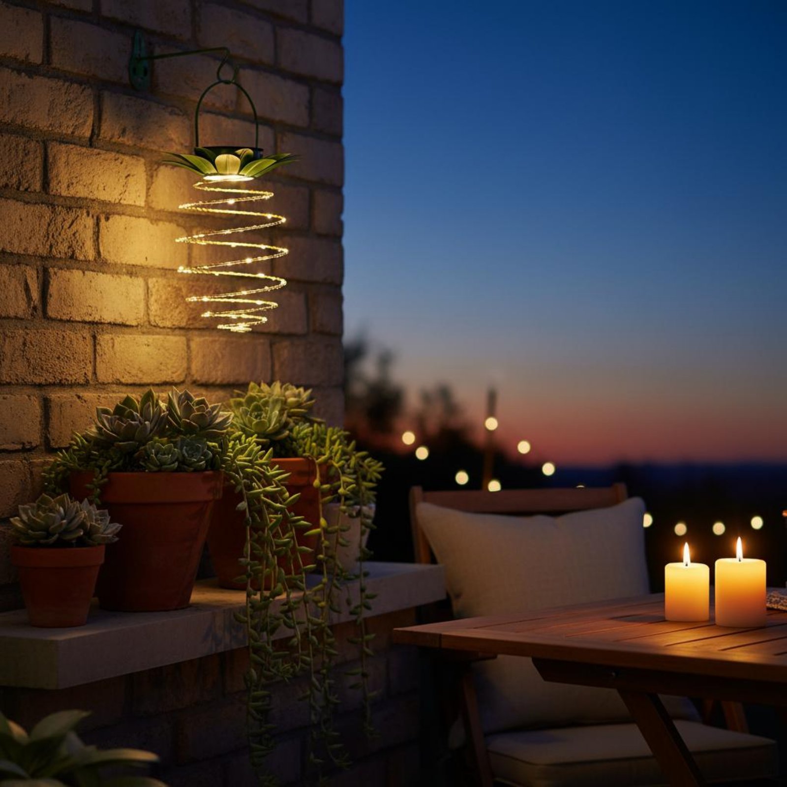 2 Buah Lampu Nanas Tenaga Sury - Outdoor Lighting For Patio ulasan dan harga