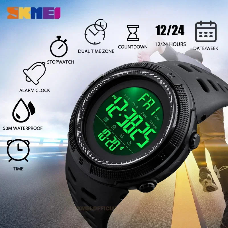 SKMEI 1251 5Bar jam tangan Dig - Outdoor Lighting Timer ulasan dan harga