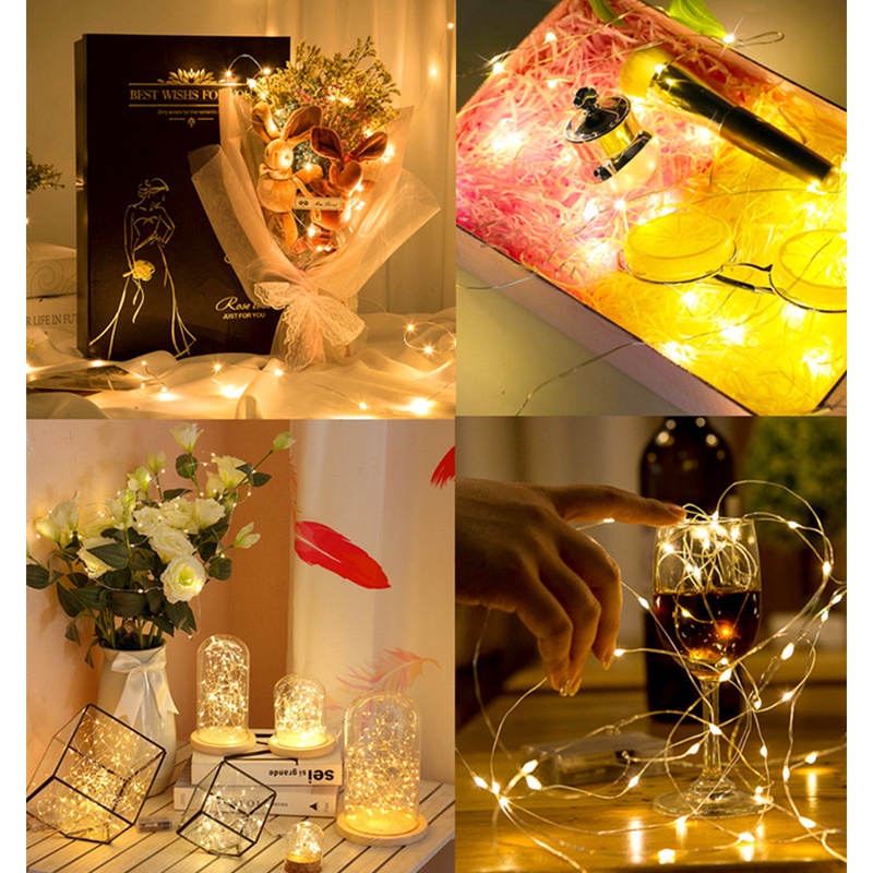 5-30M LED Lampu Peri Baterai D - Outdoor Lighting No Wiring ulasan dan harga