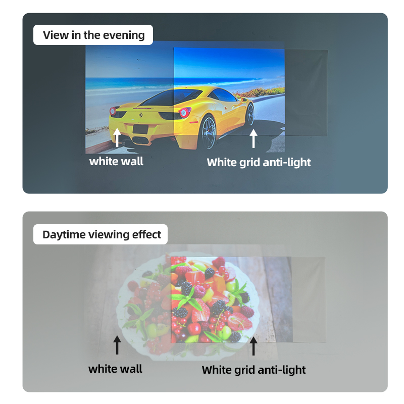 VEIDADZ layar proyektor 100 °, - Outdoor Lighting Grid Screen ulasan dan harga
