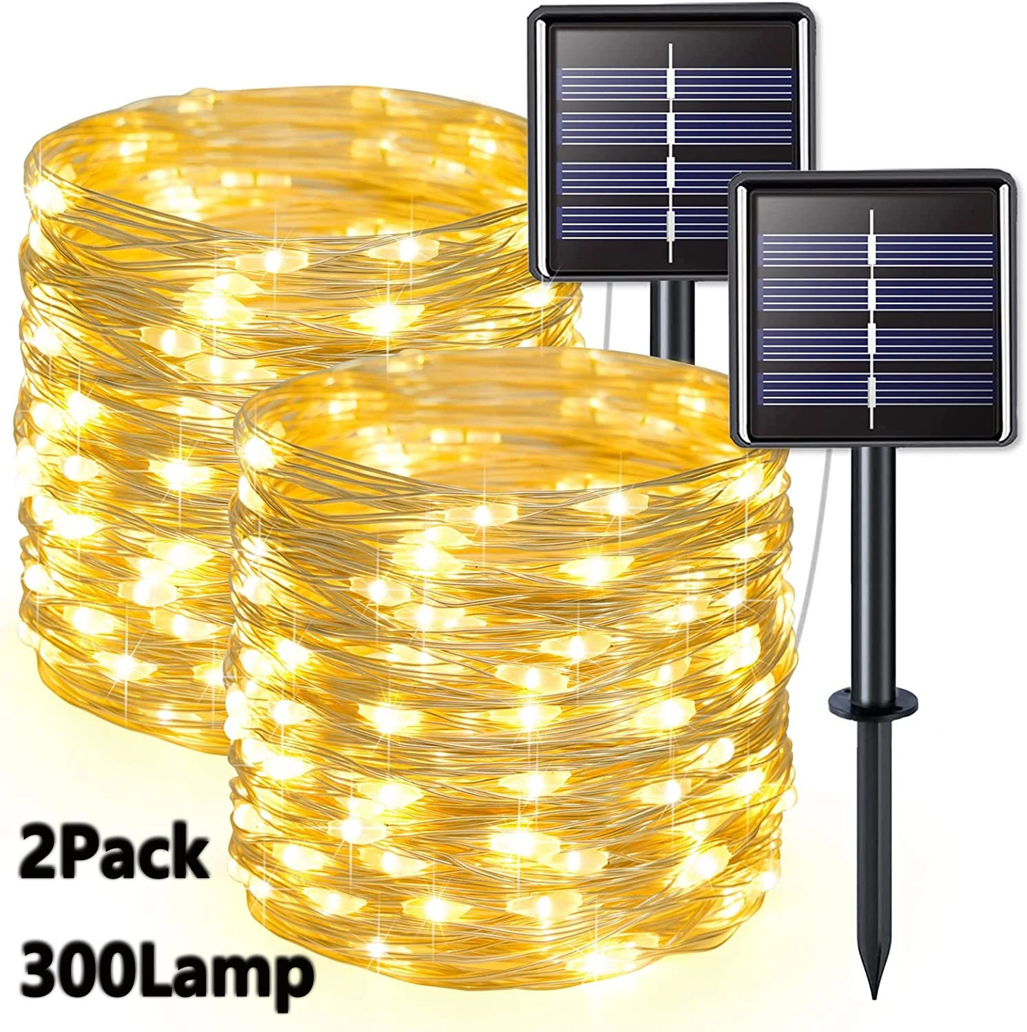 2 Pak Lampu Peri Surya 300LED  - Outdoor Lighting No Wiring ulasan dan harga