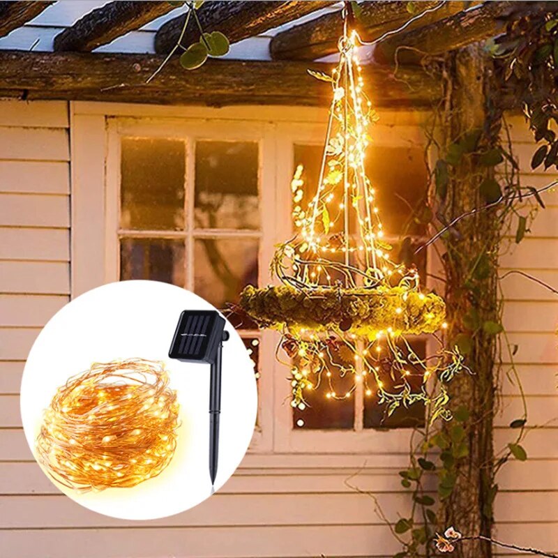 Lampu setrip kawat tembaga LED - Outdoor Lighting No Wiring ulasan dan harga