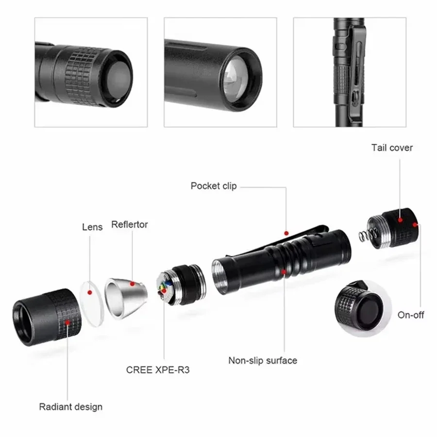1-4 Buah Lampu Pena LED Portab - Outdoor Lighting Bollards ulasan dan harga