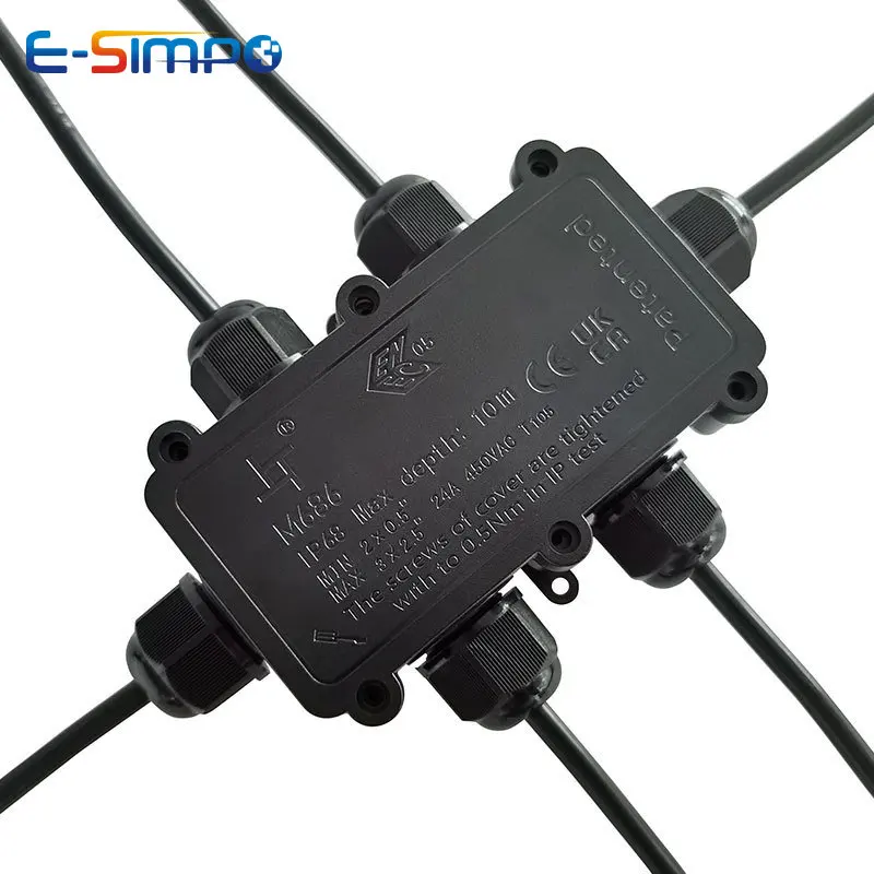 6Way 1IN5Out IP68 Kotak Sambun - Outdoor Lighting Wire Connectors ulasan dan harga