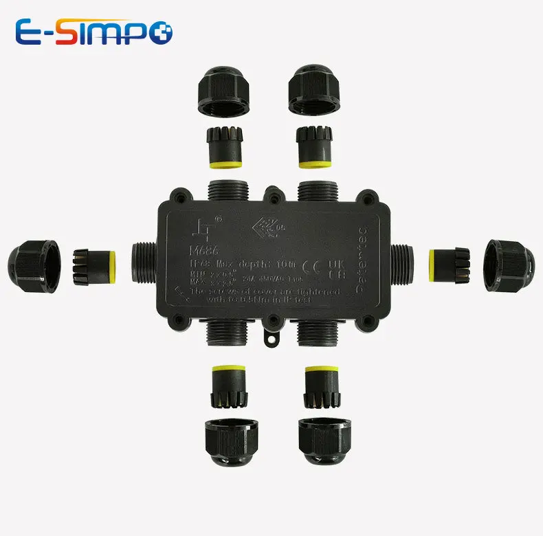 6Way 1IN5Out IP68 Kotak Sambun - Outdoor Lighting Wire Connectors ulasan dan harga