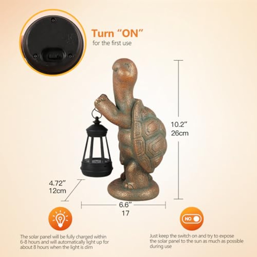 Patung Kura-Kura Tenaga Surya  - Outdoor Lighting Japan ulasan dan harga