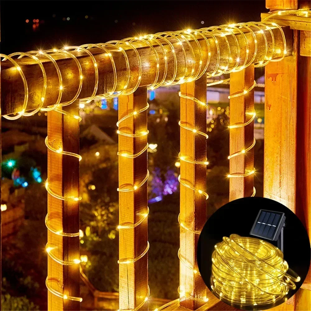 Lampu Tali Surya LED Biru PVC  - Outdoor Lighting On House ulasan dan harga