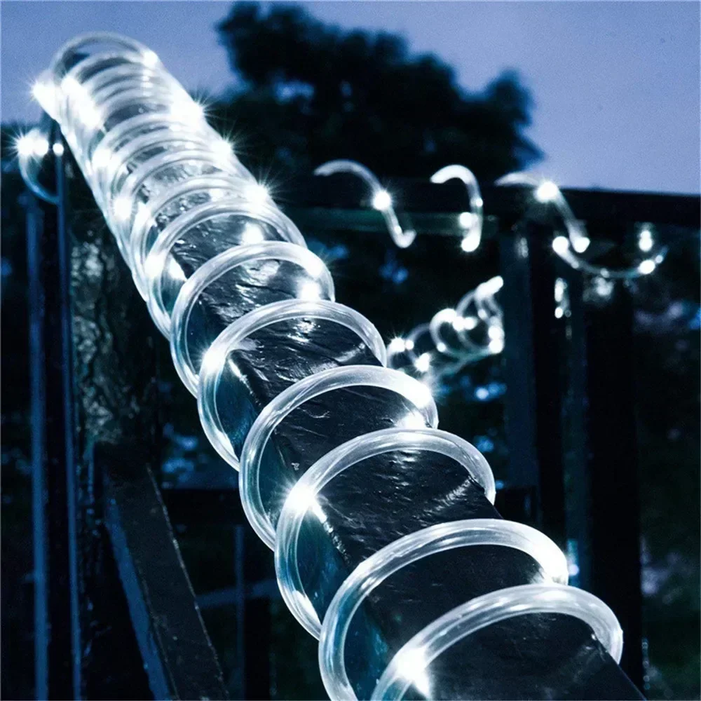 Lampu Tali Surya LED Biru PVC  - Outdoor Lighting On House ulasan dan harga