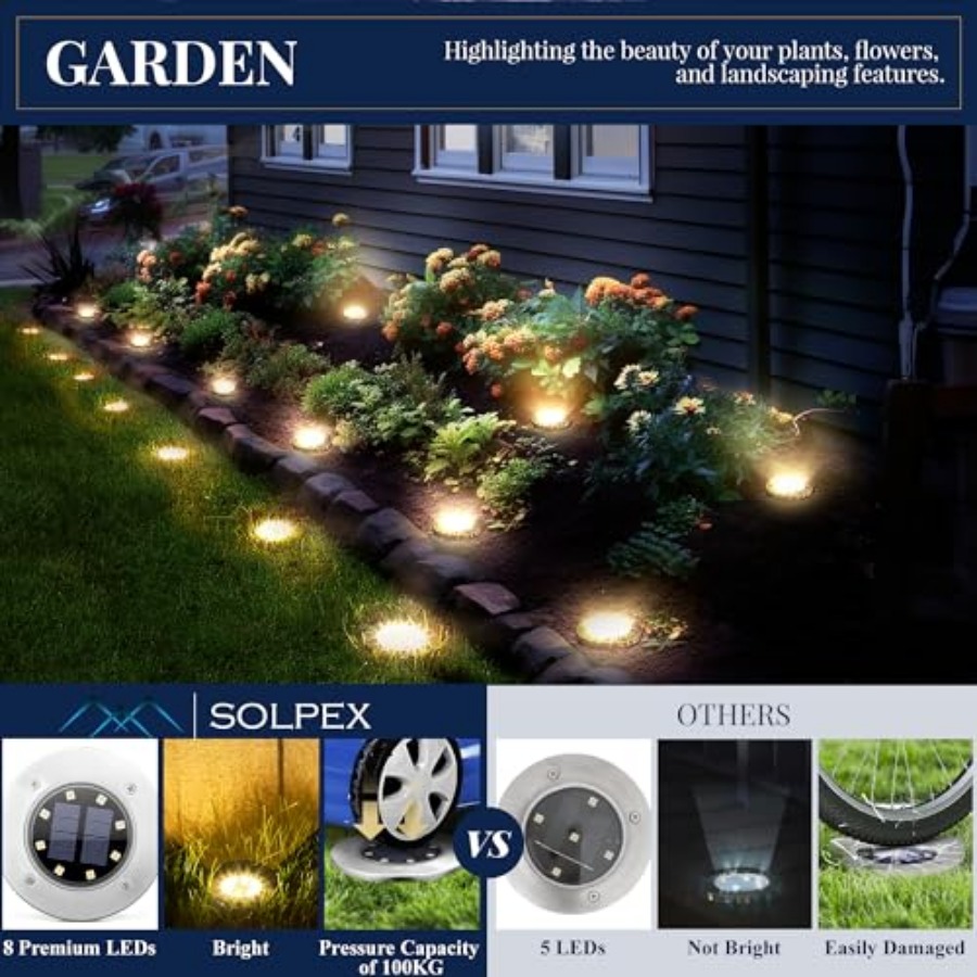 Lampu Taman Tenaga Surya Lampu - Outdoor Lighting For Patio ulasan dan harga