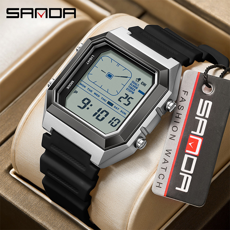 SANDA 6307 Jam Tangan Elektron - Outdoor Lighting Timer ulasan dan harga
